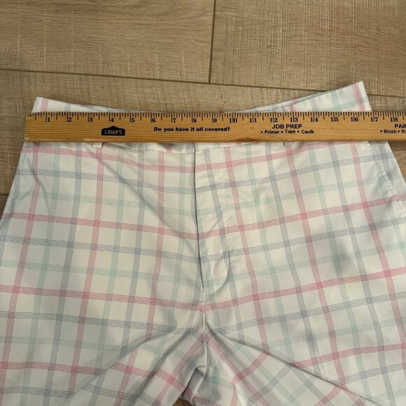 WALTER HAGEN MENS PINK AND WHITE PLAID DRI FIT GOLF SHORT SIZE 36 - Picture 5 of 8